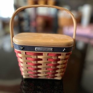 Longaberger 2001 hostess appreciation basket and lid